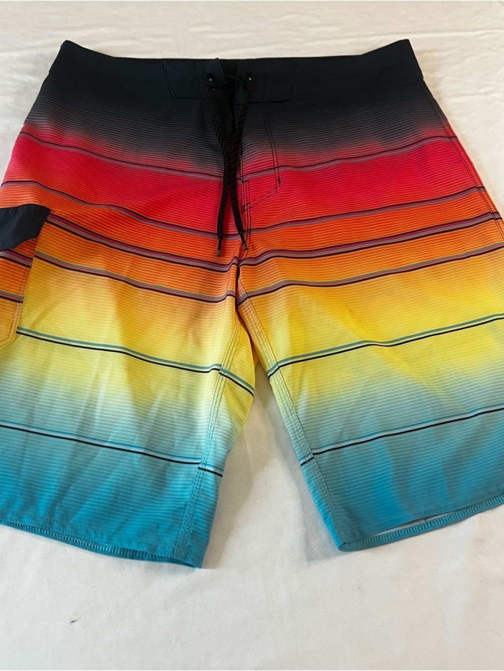 Billabong Recycler‎ All Day Pro Board Shorts Striped Surf Swim Trunks Size 31